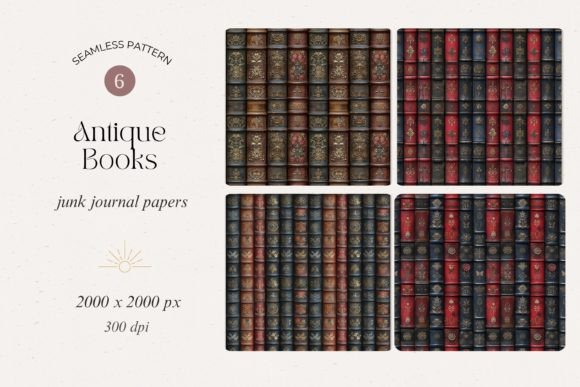 Antique Books Seamless Patterns: A Timeless Design Resource for Creative Projects