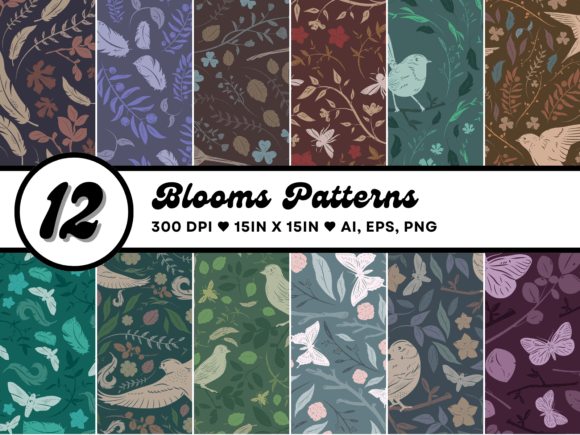 Blooms Seamless Patterns: Elevating Your Creative Projects with Timeless Design