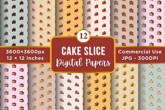 Cake Slice Digital Paper Patterns: The Irresistible Asset for Modern Creators
