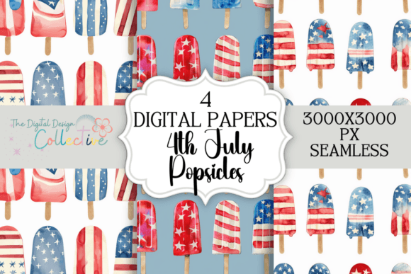 Elevating Summer Branding: The Strategic Value of 4th July Popsicles Seamless Patterns