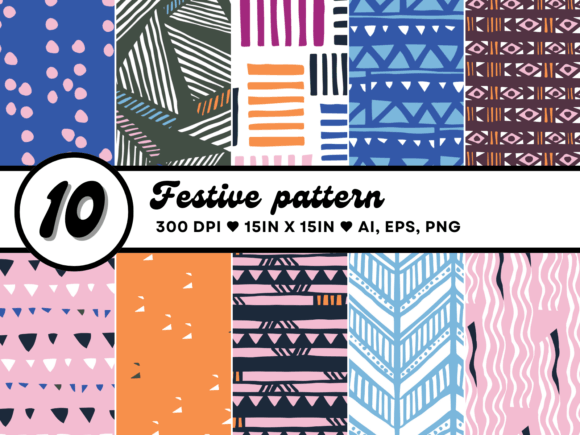 Festive Artboards Patterns: A Playful Approach to Design Versatility