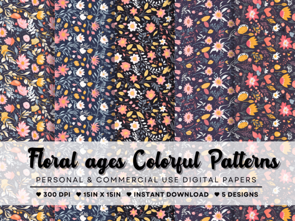 Floral Ages Colorful Patterns: A Timeless Touch of Nature in Modern Design