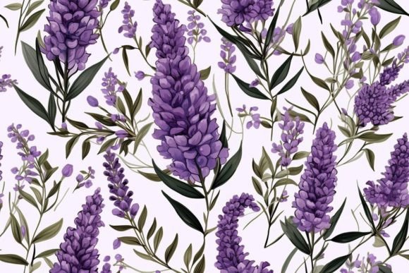 Graphic Design Lavender Patterns