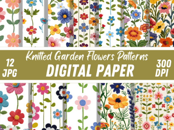 Knitted Garden Flower Fabric Patterns: The Digital Texture Revolution for Modern Creators