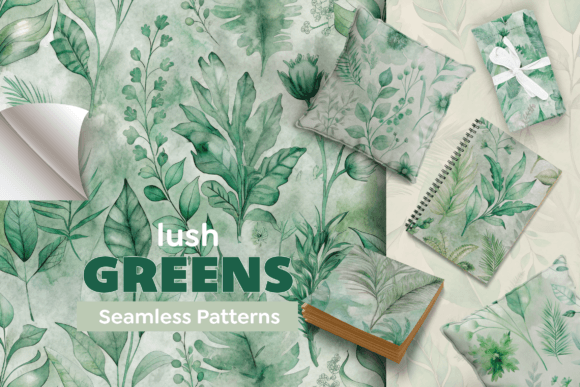Lush Greenery Seamless Patterns: Elevating Design with Nature-Inspired Artistry