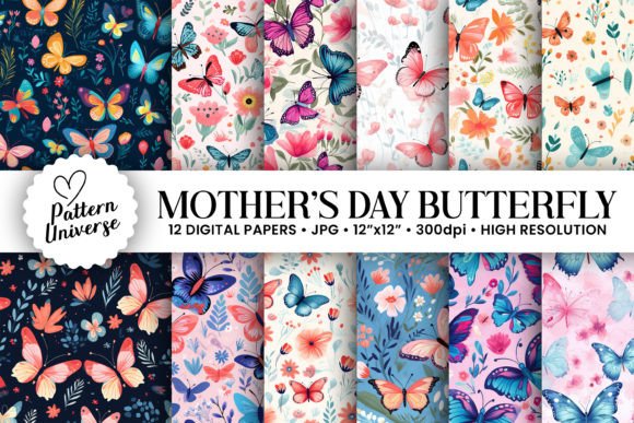 Mother's Day Floral Butterfly Patterns: A Creative Solution for Your Next Project