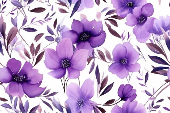 Nature Patterns Violet Pattern Tile