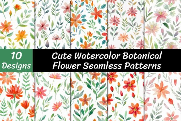 Unlocking Creativity with Watercolor Botanical Flower Patterns