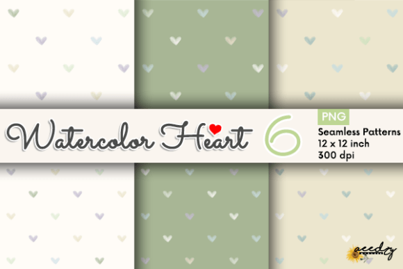 Watercolor Hearts Patterns: A Versatile Design Asset for Modern Creatives