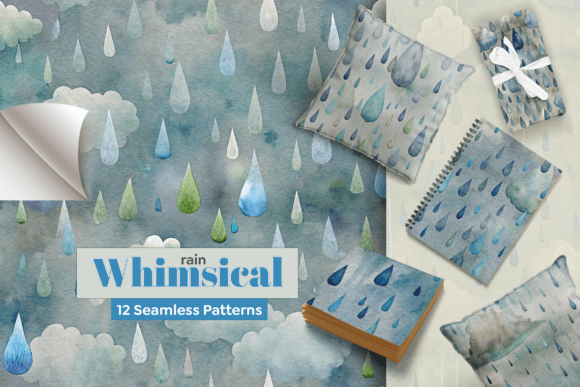 Whimsical Rain Seamless Patterns: A Creative Boost for Every Project